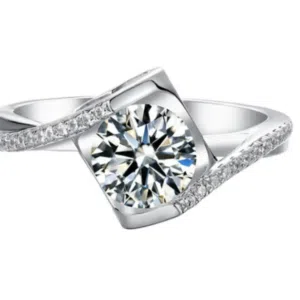 Wave Moissanite Ring